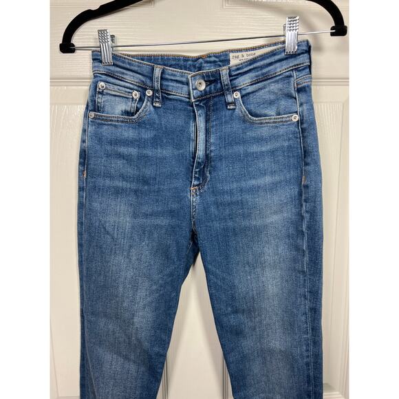 Rag & Bone Jeans Nina High Rise Skinny Leg Blue Exmoor Women’s 25 Capsule Staple - Picture 3 of 9